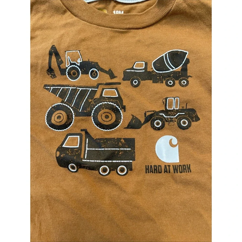 Carhartt 18 Month Baby Bodysuit Long Sleeve Hard At Work